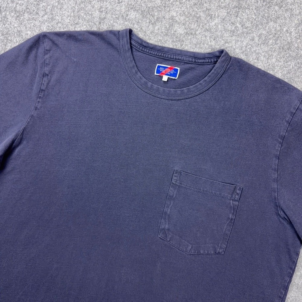 Best Made Co T Shirt Mens XL Blue Pocket Short Sleeve Cotton‎ Casual Essential